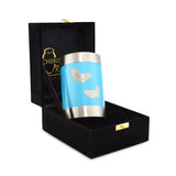 Blue Butterfly Tea Light Cremation Urn Keepsake - Cherished Urns