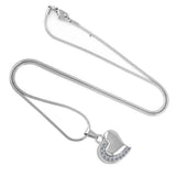 Heart with Stones Memorial Ash Keepsake Cremation Pendant - Cherished Urns