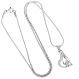 Forever In My Heart Heart Dog Memorial Ash Keepsake Cremation Pendant - Cherished Urns