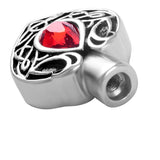 Red Stone Celtic Memorial Ash Keepsake Cremation Pendant - Cherished Urns