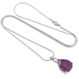 Purple Drop Memorial Ash Keepsake Cremation Pendant - Cherished Urns