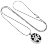Tree Of Life Oval Memorial Ash Keepsake Cremation Pendant - Cherished Urns