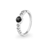 Ladies True Memorial Ashes Ring with Fine Crystals - Cherished Urns