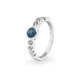 Ladies True Memorial Ashes Ring with Fine Crystals - Cherished Urns