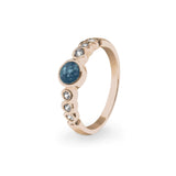 Ladies True Memorial Ashes Ring with Fine Crystals - Cherished Urns
