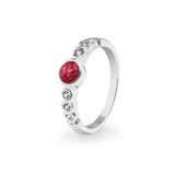 Ladies True Memorial Ashes Ring with Fine Crystals - Cherished Urns