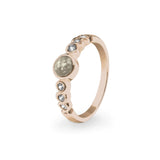 Ladies True Memorial Ashes Ring with Fine Crystals - Cherished Urns