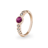 Ladies True Memorial Ashes Ring with Fine Crystals - Cherished Urns