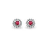 Ladies Petals Memorial Ashes Earrings with Fine Crystals - Cherished Urns