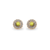 Ladies Petals Memorial Ashes Earrings with Fine Crystals - Cherished Urns