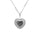 Ladies Cherish Memorial Ashes Pendant with Fine Crystals - Cherished Urns