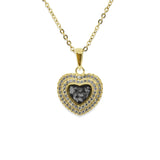 Ladies Cherish Memorial Ashes Pendant with Fine Crystals - Cherished Urns