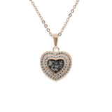 Ladies Cherish Memorial Ashes Pendant with Fine Crystals - Cherished Urns