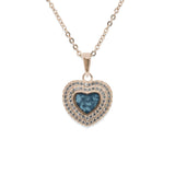 Ladies Cherish Memorial Ashes Pendant with Fine Crystals - Cherished Urns