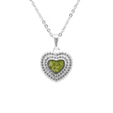 Ladies Cherish Memorial Ashes Pendant with Fine Crystals - Cherished Urns