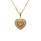 Ladies Cherish Memorial Ashes Pendant with Fine Crystals - Cherished Urns