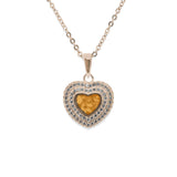 Ladies Cherish Memorial Ashes Pendant with Fine Crystals - Cherished Urns