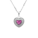 Ladies Cherish Memorial Ashes Pendant with Fine Crystals - Cherished Urns