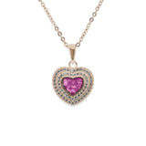 Ladies Cherish Memorial Ashes Pendant with Fine Crystals - Cherished Urns