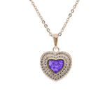 Ladies Cherish Memorial Ashes Pendant with Fine Crystals - Cherished Urns