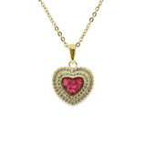 Ladies Cherish Memorial Ashes Pendant with Fine Crystals - Cherished Urns