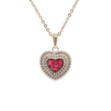 Ladies Cherish Memorial Ashes Pendant with Fine Crystals - Cherished Urns