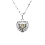 Ladies Cherish Memorial Ashes Pendant with Fine Crystals - Cherished Urns