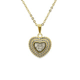 Ladies Cherish Memorial Ashes Pendant with Fine Crystals - Cherished Urns