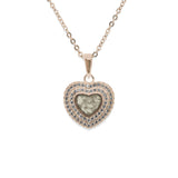 Ladies Cherish Memorial Ashes Pendant with Fine Crystals - Cherished Urns