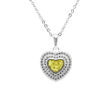 Ladies Cherish Memorial Ashes Pendant with Fine Crystals - Cherished Urns