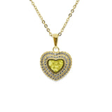Ladies Cherish Memorial Ashes Pendant with Fine Crystals - Cherished Urns
