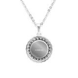 Ladies Petals Memorial Ashes Pendant with Fine Crystals - Cherished Urns