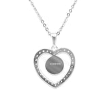 Ladies Forever Memorial Ashes Pendant with Fine Crystals - Cherished Urns