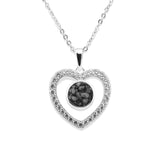 Ladies Forever Memorial Ashes Pendant with Fine Crystals - Cherished Urns