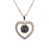 Ladies Forever Memorial Ashes Pendant with Fine Crystals - Cherished Urns
