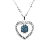 Ladies Forever Memorial Ashes Pendant with Fine Crystals - Cherished Urns