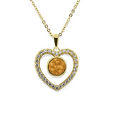 Ladies Forever Memorial Ashes Pendant with Fine Crystals - Cherished Urns