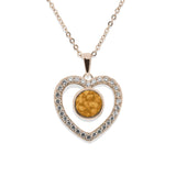 Ladies Forever Memorial Ashes Pendant with Fine Crystals - Cherished Urns