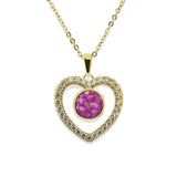 Ladies Forever Memorial Ashes Pendant with Fine Crystals - Cherished Urns