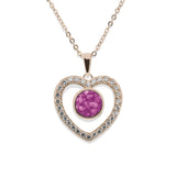 Ladies Forever Memorial Ashes Pendant with Fine Crystals - Cherished Urns