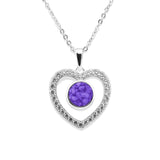 Ladies Forever Memorial Ashes Pendant with Fine Crystals - Cherished Urns
