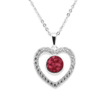 Ladies Forever Memorial Ashes Pendant with Fine Crystals - Cherished Urns