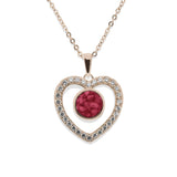 Ladies Forever Memorial Ashes Pendant with Fine Crystals - Cherished Urns