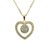 Ladies Forever Memorial Ashes Pendant with Fine Crystals - Cherished Urns