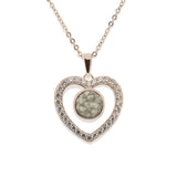 Ladies Forever Memorial Ashes Pendant with Fine Crystals - Cherished Urns