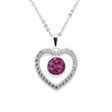 Ladies Forever Memorial Ashes Pendant with Fine Crystals - Cherished Urns