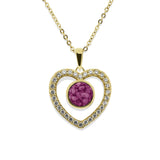 Ladies Forever Memorial Ashes Pendant with Fine Crystals - Cherished Urns