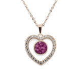 Ladies Forever Memorial Ashes Pendant with Fine Crystals - Cherished Urns