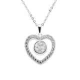 Ladies Forever Memorial Ashes Pendant with Fine Crystals - Cherished Urns