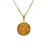 Ladies Classic Round Memorial Ashes Pendant - Cherished Urns